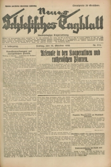 Neues Schlesisches Tagblatt : unabhängige Tageszeitung. Jg.3, Nr. 273 (10 Oktober 1930)