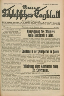 Neues Schlesisches Tagblatt : unabhängige Tageszeitung. Jg.3, Nr. 281 (18 Oktober 1930)