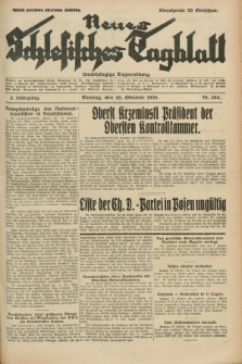 Neues Schlesisches Tagblatt : unabhängige Tageszeitung. Jg.3, Nr. 283 (20 Oktober 1930)