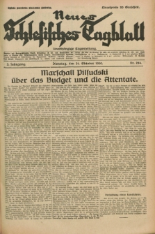 Neues Schlesisches Tagblatt : unabhängige Tageszeitung. Jg.3, Nr. 284 (21 Oktober 1930)