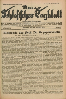Neues Schlesisches Tagblatt : unabhängige Tageszeitung. Jg.3, Nr. 292 (29 Oktober 1930)