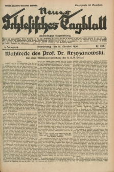 Neues Schlesisches Tagblatt : unabhängige Tageszeitung. Jg.3, Nr. 293 (30 Oktober 1930)