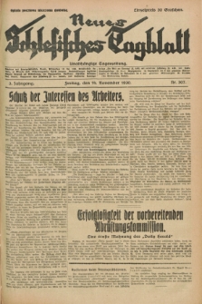 Neues Schlesisches Tagblatt : unabhängige Tageszeitung. Jg.3, Nr. 307 (14 November 1930)