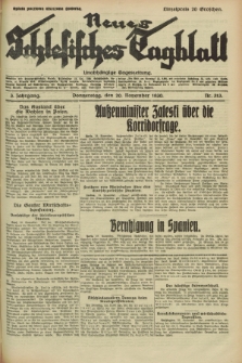 Neues Schlesisches Tagblatt : unabhängige Tageszeitung. Jg.3, Nr. 313 (20 November 1930)