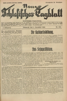 Neues Schlesisches Tagblatt : unabhängige Tageszeitung. Jg.3, Nr. 326 (3 Dezember 1930)