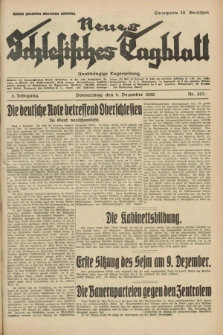 Neues Schlesisches Tagblatt : unabhängige Tageszeitung. Jg.3, Nr. 327 (4 Dezember 1930)