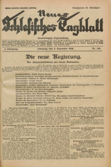 Neues Schlesisches Tagblatt : unabhängige Tageszeitung. Jg.3, Nr. 329 (6 Dezember 1930)