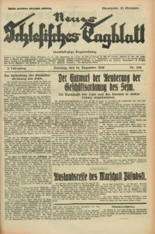 Neues Schlesisches Tagblatt : unabhängige Tageszeitung. Jg.3, Nr. 336 (14 Dezember 1930)