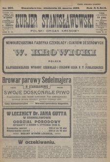 Kurjer Stanisławowski : polski organ kresowy. R.39 (1926), nr 293