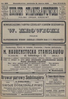 Kurjer Stanisławowski : polski organ kresowy. R.39 (1926), nr 294