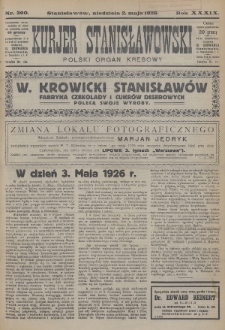 Kurjer Stanisławowski : polski organ kresowy. R.39 (1926), nr 300