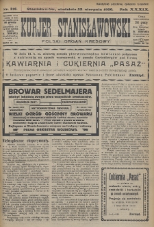 Kurjer Stanisławowski : polski organ kresowy. R.39 (1926), nr 316