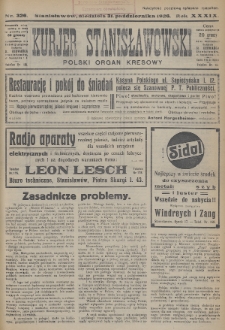 Kurjer Stanisławowski : polski organ kresowy. R.39 (1926), nr 326