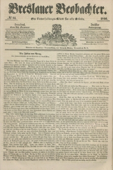 Breslauer Beobachter. Ein Unterhaltungs-Blatt für alle Stände. Jg.12, № 14 (24 Januar 1846)