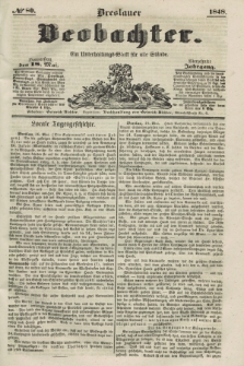 Breslauer Beobachter. Ein Unterhaltungs-Blatt für alle Stände. Jg.14, № 80 (18 Mai 1848)