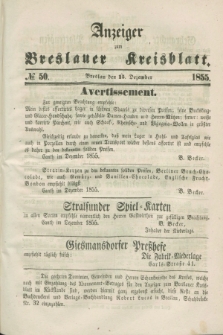 Anzeiger zum Breslauer Kreisblatt. 1855, № 50 (15 Dezember)