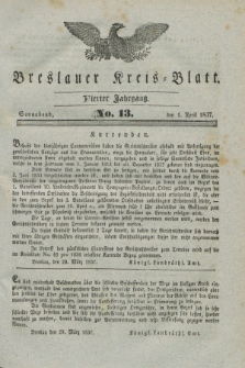 Breslauer Kreis-Blatt. Jg.4, № 13 (1 April 1837)