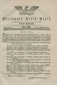 Breslauer Kreis-Blatt. Jg.4, № 37 (16 September 1837)