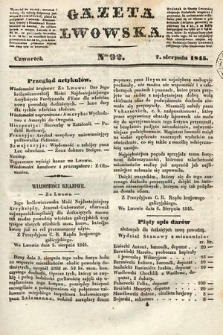 Gazeta Lwowska. 1845, nr 92
