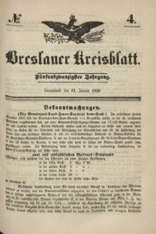 Breslauer Kreisblatt. Jg.25, № 4 (23 Januar 1858)