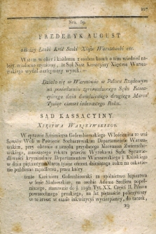 Dziennik Wyroków Sądu Kassacyinego Xsięstwa Warszawskiego. T.1, Oddział 5, nr 59 (22 marca 1811)