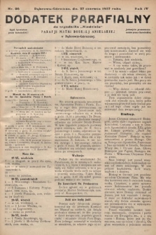 Dodatek Parafjalny do tygodnika „Niedziela” Parafji Matki Boskiej Anielskiej w Dąbrowie-Górniczej. 1937, nr 26