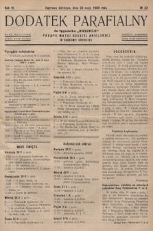 Dodatek Parafjalny do tygodnika „Niedziela” Parafji Matki Boskiej Anielskiej w Dąbrowie-Górniczej. 1939, nr 22