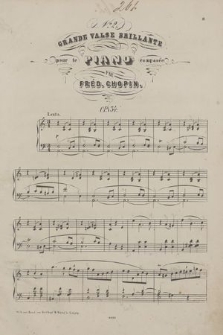 Grande valse brillante : pour le piano : op. 34