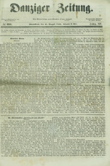 Danziger Zeitung. Jg.12, No. 191 (17 August 1850) + dod.