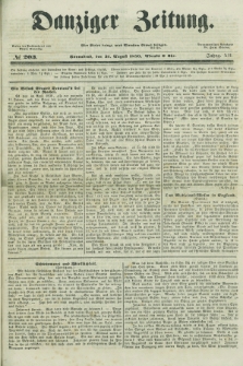 Danziger Zeitung. Jg.12, No. 203 (31 August 1850) + dod.