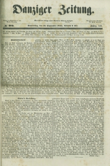 Danziger Zeitung. Jg.12, No. 219 (19 September 1850) + dod.