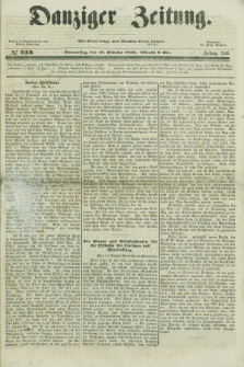 Danziger Zeitung. Jg.12, No. 243 (17 Oktober 1850) + dod.