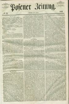 Posener Zeitung. 1853, № 22 (27 Januar)
