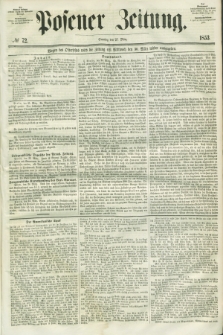 Posener Zeitung. 1853, № 72 (27 März) + dod.