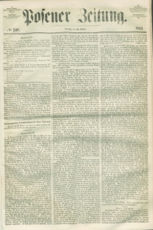 Posener Zeitung. 1853, № 248 (23 Oktober) + dod.