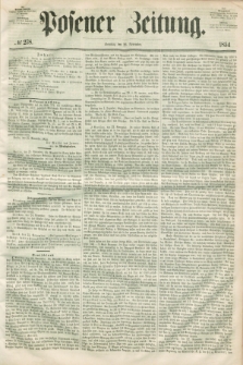 Posener Zeitung. 1854, № 278 (26 November) + dod.