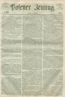Posener Zeitung. 1855, № 208 (7 September) + dod.