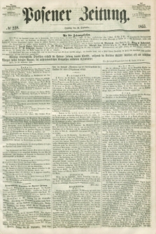 Posener Zeitung. 1855, № 228 (30 September) + dod.