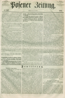 Posener Zeitung. 1855, № 242 (17 Oktober) + dod.