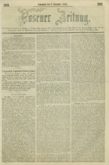 Posener Zeitung. 1856, [№] 209 (6 September) + dod.