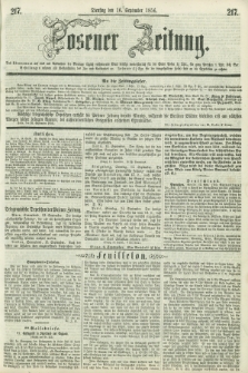 Posener Zeitung. 1856, [№] 217 (16 September) + dod.