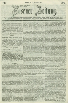 Posener Zeitung. 1856, [№] 296 (17 Dezember) + dod.