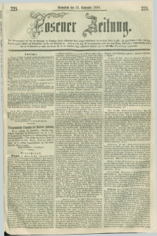 Posener Zeitung. 1858, [№] 225 (25 September) + dod.