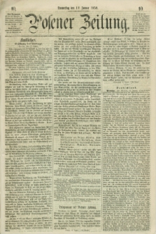 Posener Zeitung. 1859, [№] 10 (13 Januar) + dod.