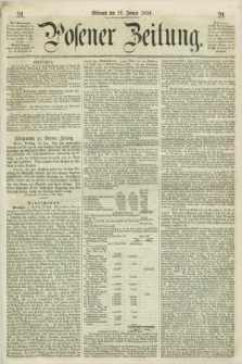 Posener Zeitung. 1859, [№] 21 (26 Januar) + dod.