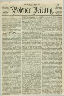 Posener Zeitung. 1859, [№] 22 (27 Januar) + dod.