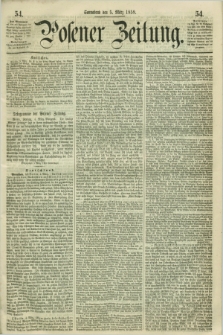 Posener Zeitung. 1859, [№] 54 (5 März) + dod.