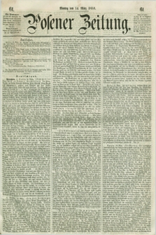 Posener Zeitung. 1859, [№] 61 (14 März) + dod.