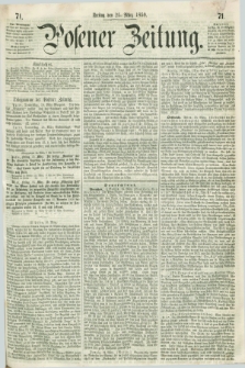 Posener Zeitung. 1859, [№] 71 (25 März) + dod.