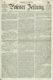 Posener Zeitung. 1859, [№] 72 (26 März) + dod.